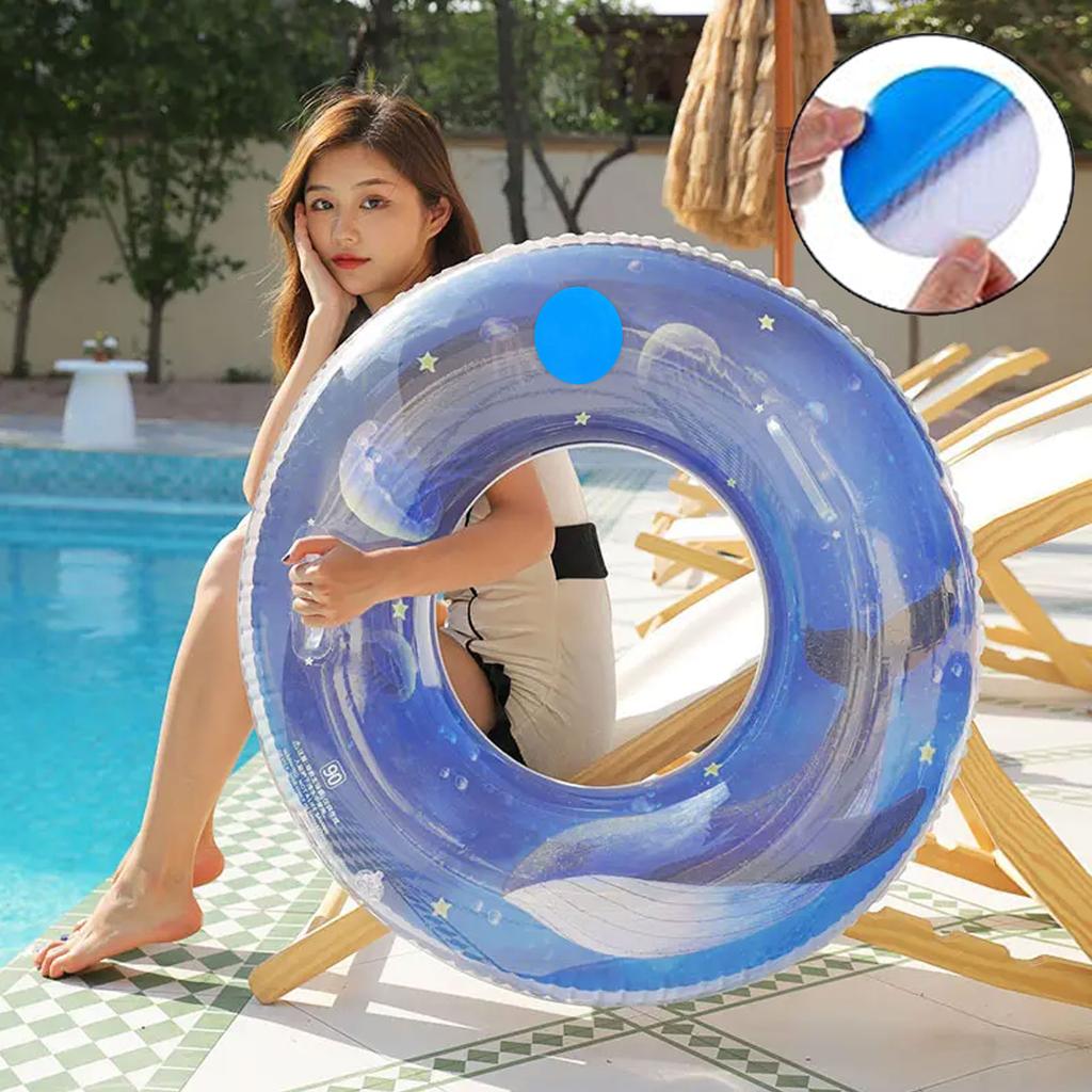 2 Stück Pool-Reparaturflicken Schwimmbadflicken Klebesets Selbstklebend Aufblasbares Boot Reparaturflicken PVC-Flicken Aufkleber