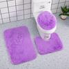 3 Teile/satz Batik-Badezimmermatten-Set Bunte rutschfeste Bad-WC-Teppiche Rechteckige U-förmige Badezimmer-Toilettenvorleger und Deckelabdeckungsset