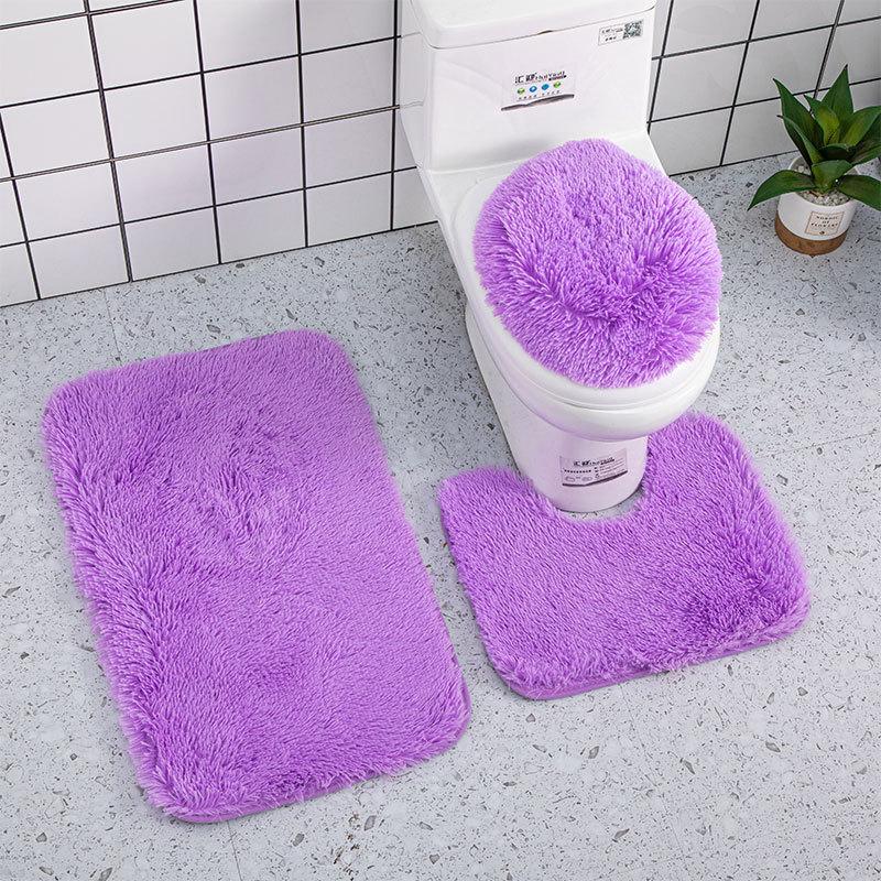 3 Teile/satz Batik-Badezimmermatten-Set Bunte rutschfeste Bad-WC-Teppiche Rechteckige U-förmige Badezimmer-Toilettenvorleger und Deckelabdeckungsset