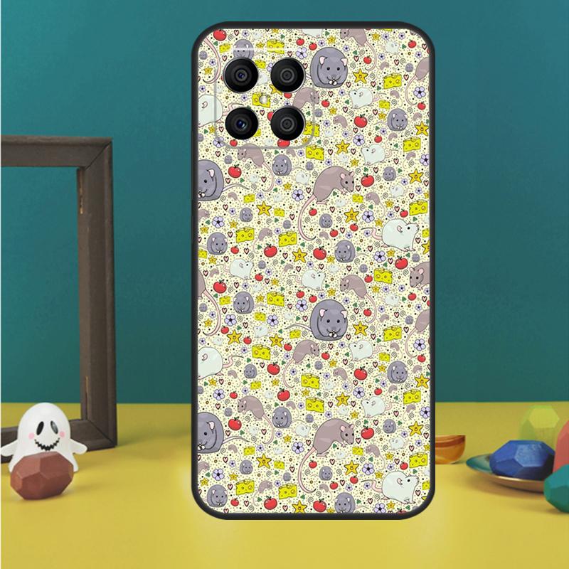 Mouse Rat Phone Case For Huawei P40 Lite P50 P30 P20 Pro Nova 9 5T Honor X9 X8 X7 50 Back Cover