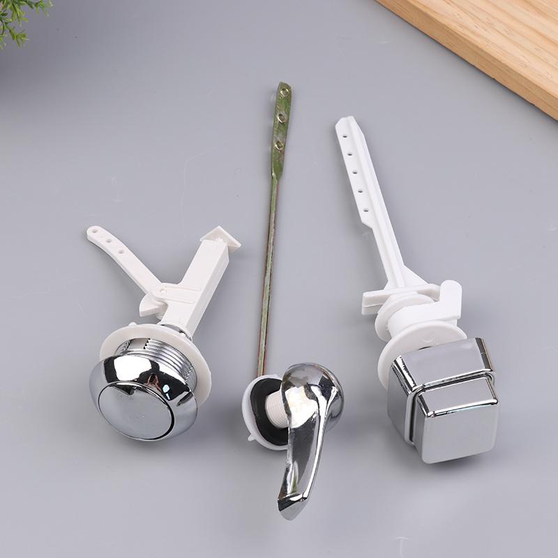 Push Button Toilet Flush Kit Front/Side/Top Mount Water Tank Trip Lever Handle Side Button Switch For Toilet Seat Water Tank