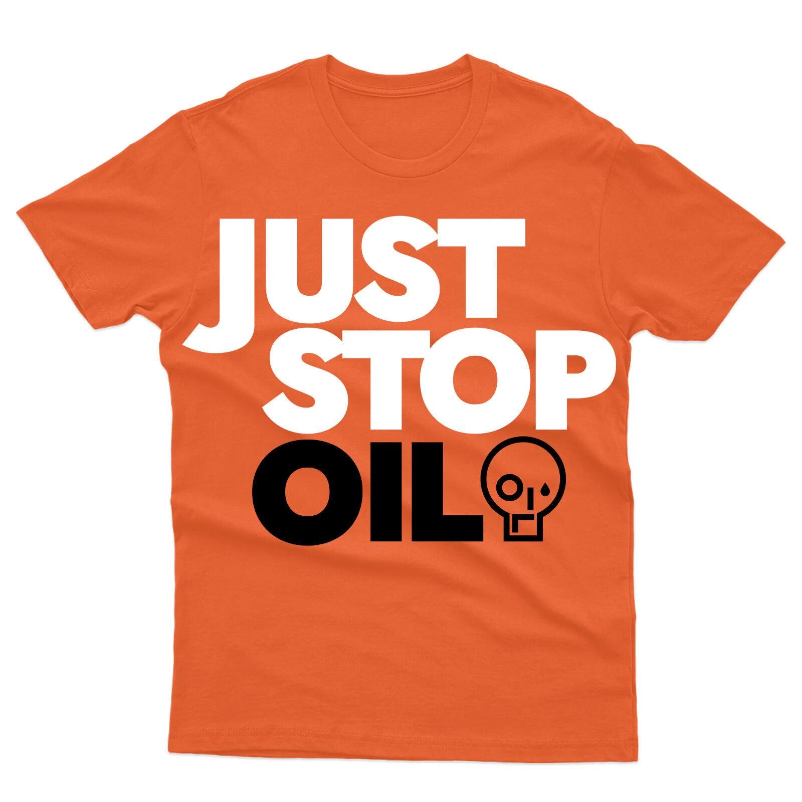 Just Stop Oil Anti Environment Save Earth Activist Green Mens T shirt#VR 2XL