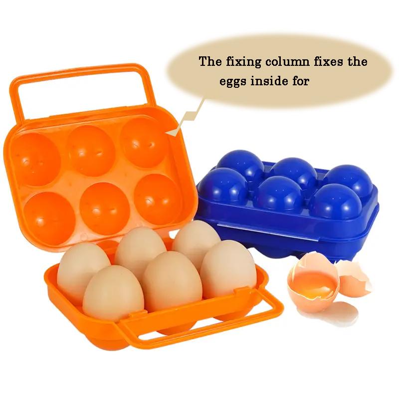 Portable 12 Grid Egg Storage Box for Outdoor Picnic, BBQ, and Camping Keep Your Eggs Safe and Fresh Kitchen Tools