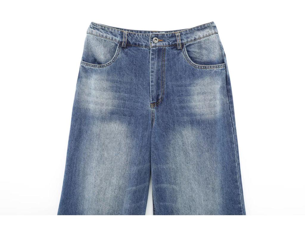 2025 Spring Women's Fashion Denim Jacket and Straight-Leg Pants Set