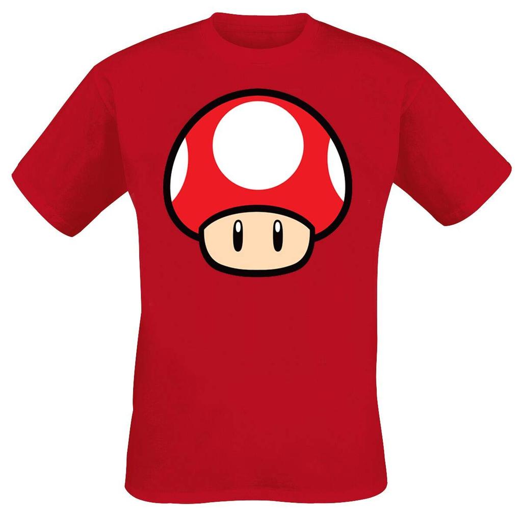 Nintendo Super Mario Power Up Mushroom Game Official [Heroes Inc] T-Shirt, T-Shirt, T-Shirt (Medium)
