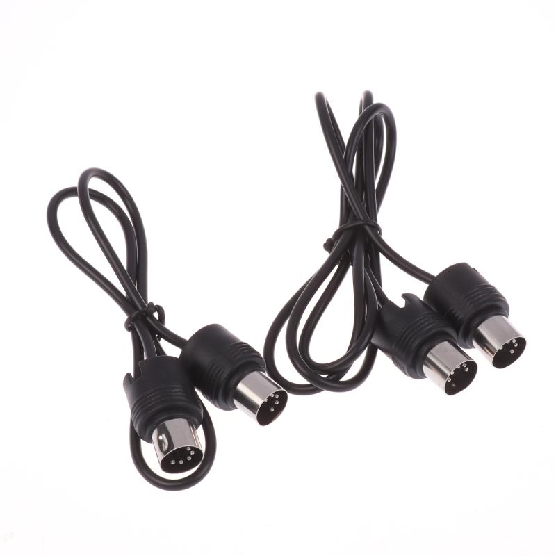 1Pc 360° 5 Pin MIDI Male To Male Cable For Electric Piano Keyboard Effector Sound Card Extension Transmission Cord