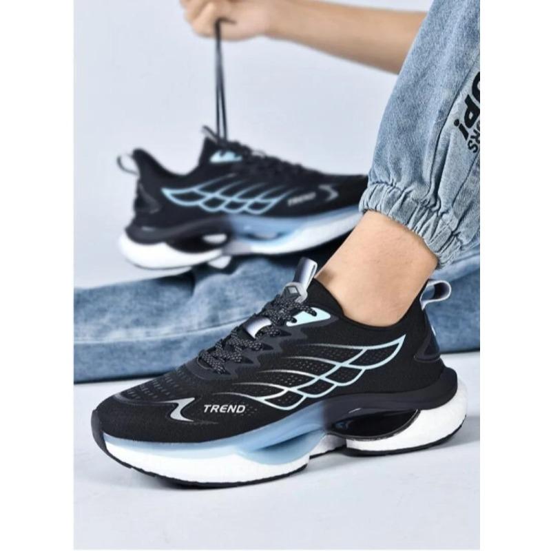 Men'S Shoes Sport Running Shoes Sneakers For Men Comfortable Athletic Training Footwear Mesh Black Walking Shoes Big Size 44 45