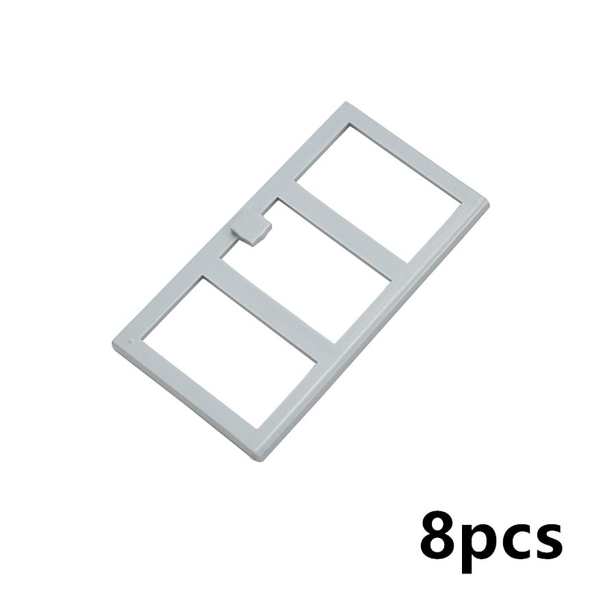 City Window Building Up Cubes Custom Build House Door Frame Glass Bricks Parts Fits 60594 60616 60621 60596 MOC Educational Tool Parts Fo