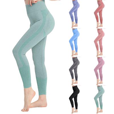 Women High Waist Seamless Leggings Stretchy Gym Pants Tummy Control Fitness Running Tights Workout Yoga Pants