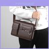 Men's Single Shoulder Bag With Pu Leather Waterproof And Durable Ideal For Daily Use Business Commute