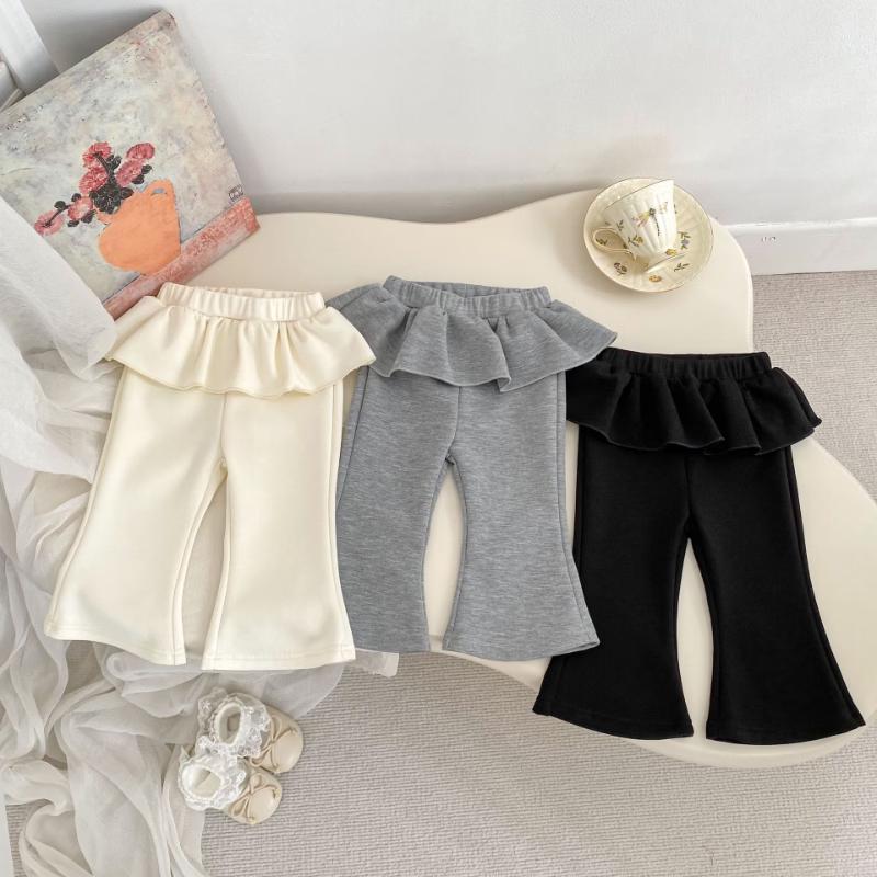 Kayoudo Girls' Lightweight Faux Skirt Flare Pants