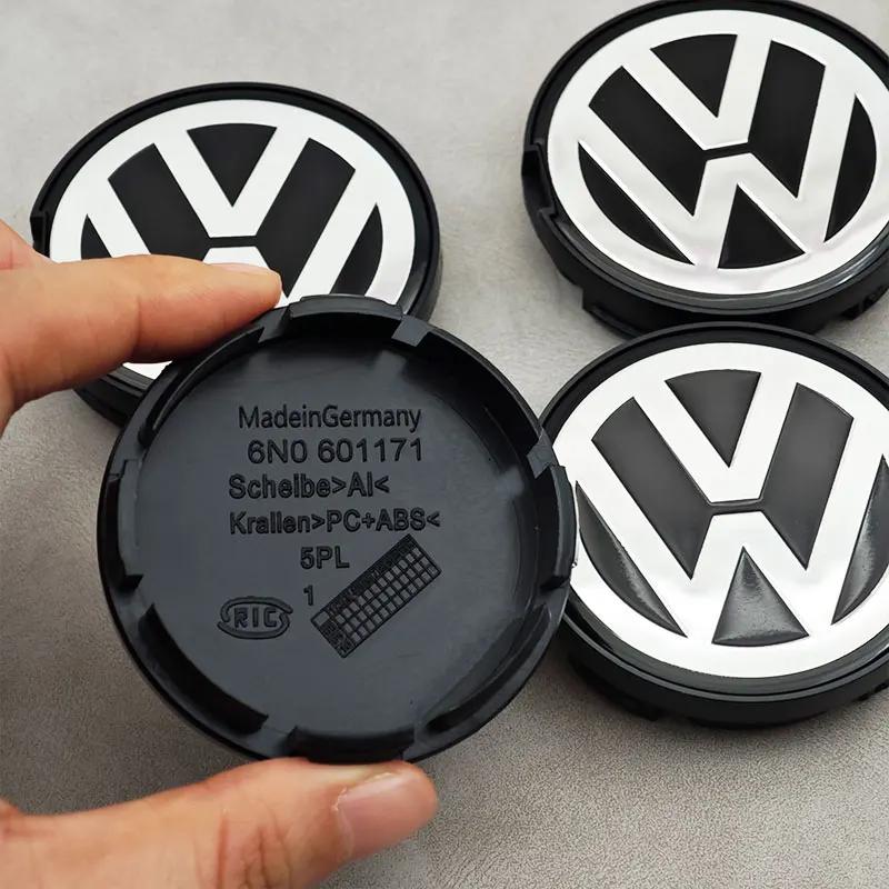 EPYFH1 For VW Volkswagen Jetta MK5 Golf 4pcs 55mm 56mm VW Logo Car Wheel Center Caps For Volkswagen VW Santana Bora Jetta Rims Hub Cove