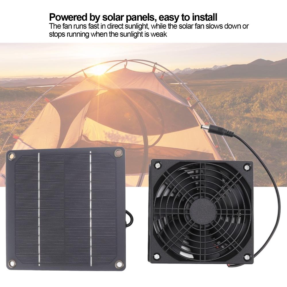 Weatherproof Solar Powered Exhaust Fan 3W Outdoor Solar Fan Solar Ventilation Fan  Chicken Coop