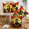 New Halloween Throw Pillow Cover Cushion Cover Decoration Living Room Sofa Decoration Linen Printed Cushion