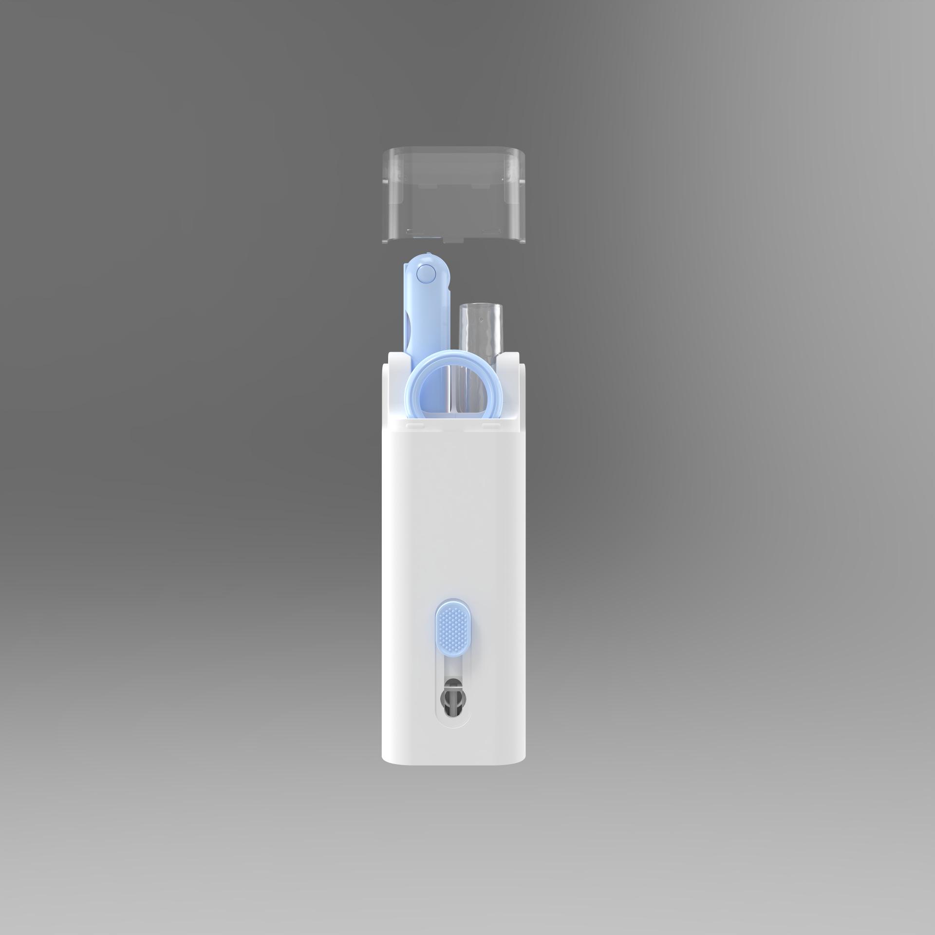 

Q6E7 7-in-1 Multifunctional Cleaning Tool Set: Keyboard, Earphone, and Phone Dust Remover.