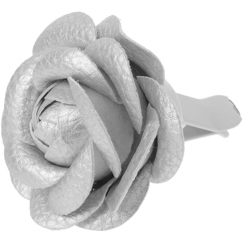 Car Vent Decor Car Air Vent Perfume Camellia Car Air Vent Accessories Silver 6cm in Diameter Flower Style Modern Aromatherapy 1Set