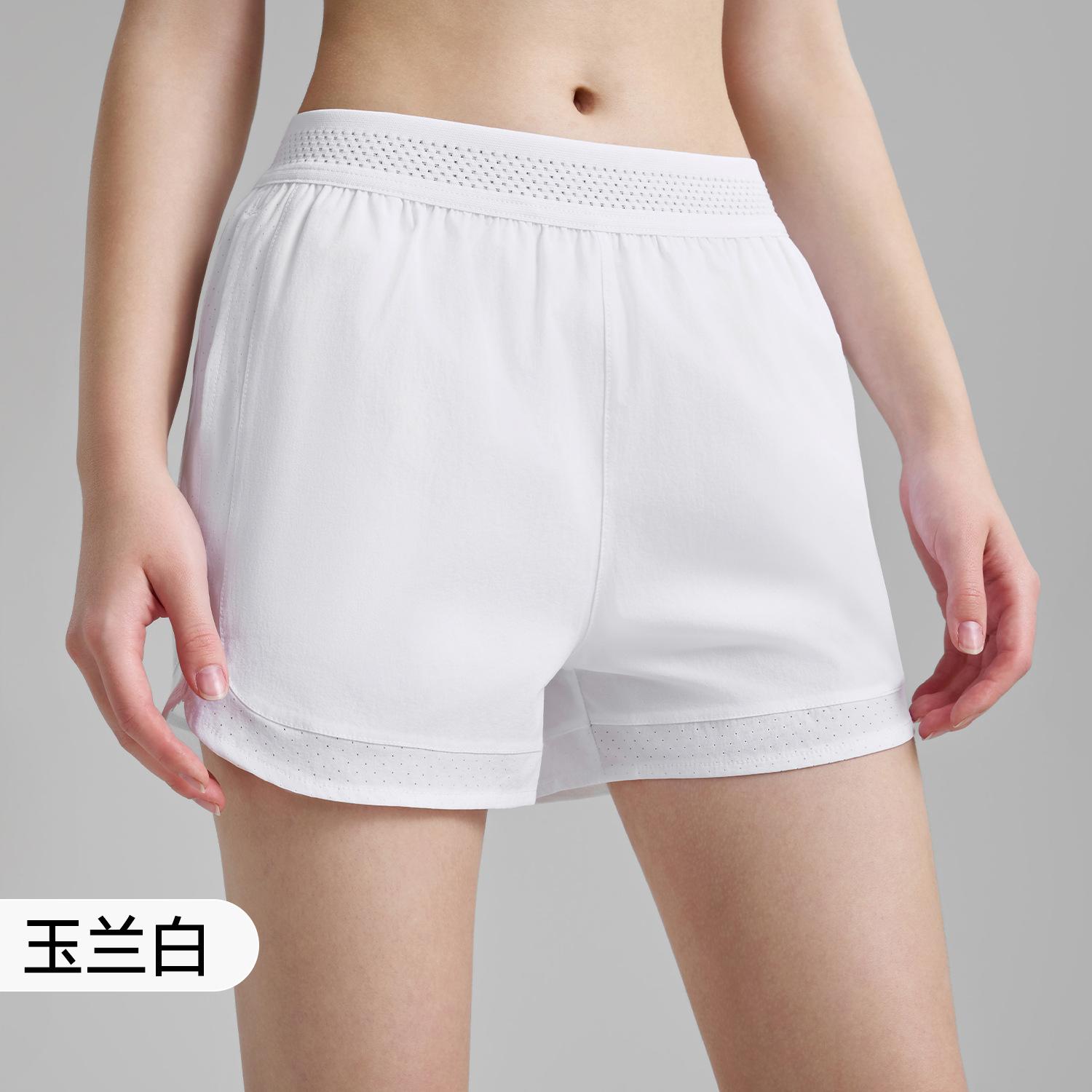 

Sports shorts quick-drying 2025 spring and summer new products three points nude pockets running fitness pants women S