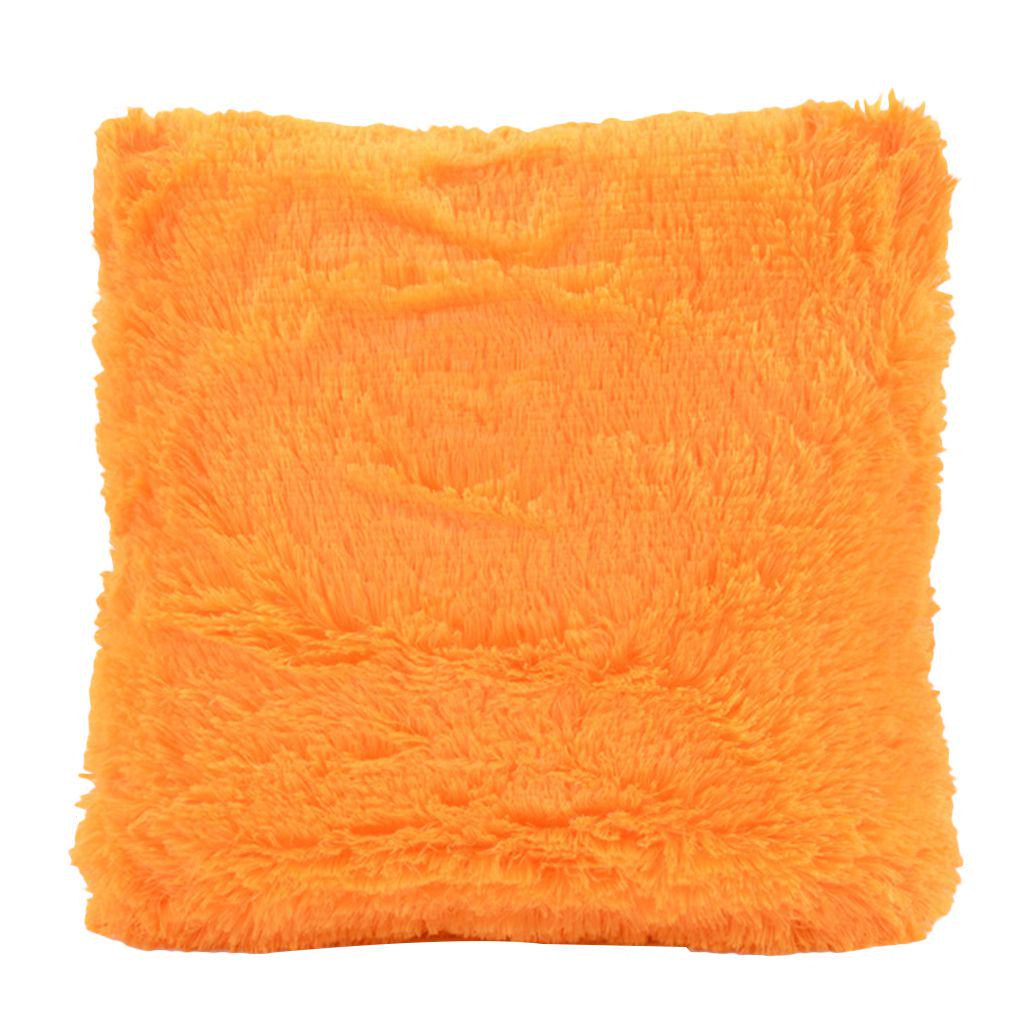 Throw Home Decoration Fur Fluffy Sofa Pillow Soft Plush Cushion Cover
