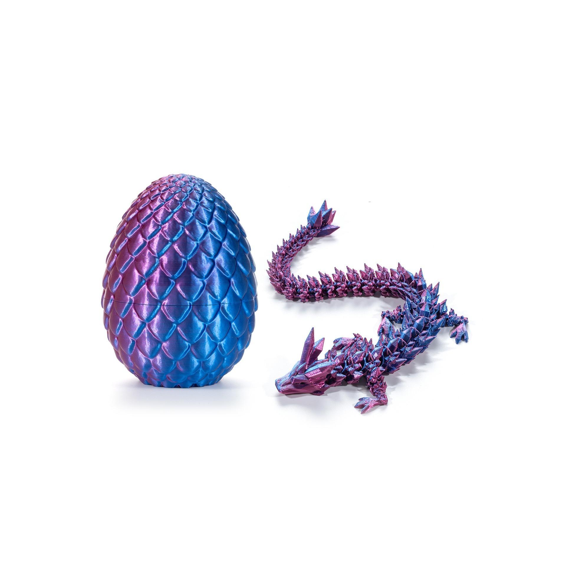 

1PCS Offices Accessories 3D Printed Dragon Egg Table Decoration Movable Rotary Joint for Home Decoration Creatives Gift Decor