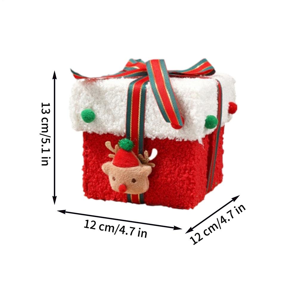 Christmas Creative Apples Gift Box Christmas Cookie Boxes Festive Snack Container Candy Christmas Eve Gift Decoration