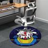 1PC Mobile Suit Gundam Office Round Rug, Non-slip, Soft and Durable Office Rug for Interior Decoration, Perfect for Office Yy250915097