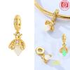 Authentic Charm Bead Charms copper Certified Luminous Fireflies Candy Stars Hearts Bead Charms Compatible With Bracelets Jewellery Diy Women