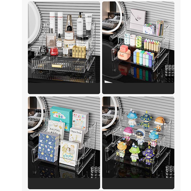 Luxury Clear Layered Makeup Organizer