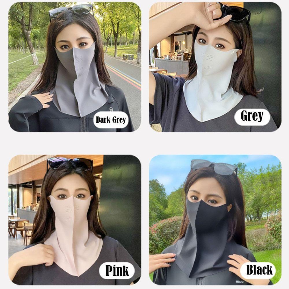 3D Breathable Anti-UV Neck Scarf Ice Silk Sunshade Face Mask New Sun Protection Mask Outdoor