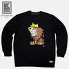 DOLDOL Lk Africa_Mtm_15 African-Inspired Camping Brand Lk African Lion Character Graphic Design Sweatshirt Long Sleeves