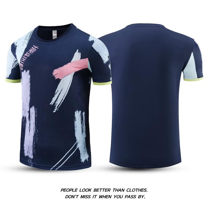 Quick-Dry Badminton Set Men Women Sportswear Training Outfit Striped Gym Running Volleyball Tennis