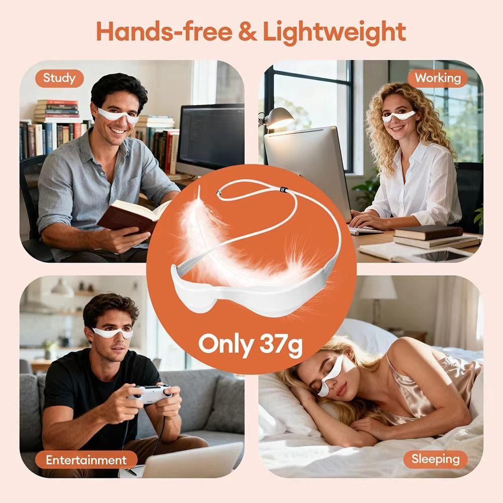 Micro-Current Eye Care Machine Electric Massager Under-Eye Glasses Massager  Relaxation