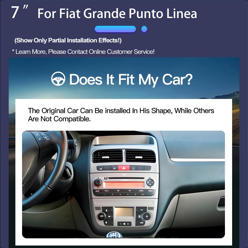 Android Navigation & CarPlay Reversing Camera for Fiat Grande Punto/Linea