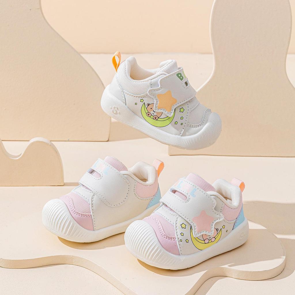 2026 Spring Baby Walker Shoes: Breathable Mesh, Soft Sole for Boys & Girls