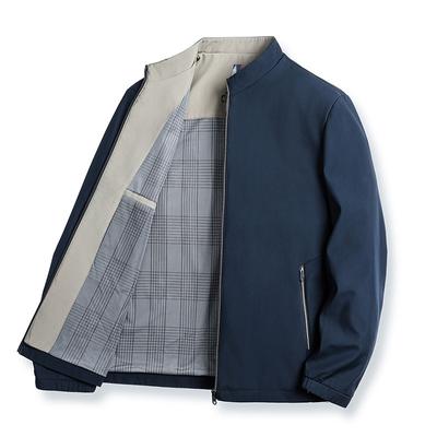 Frühling Herbst Neue Mode Stehkragen Jacke Herren Business Casual Jacke