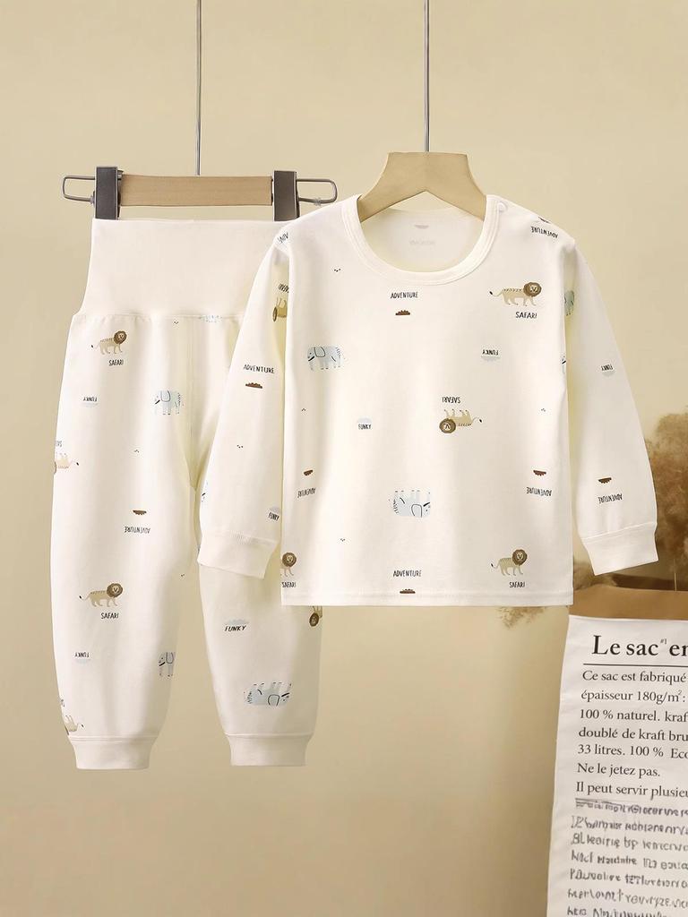 Infant & Toddler Cotton Antibacterial High-Waist Undergarment Set for Boys & Girls 0-5yrs - Autumn Clothes & Trousers