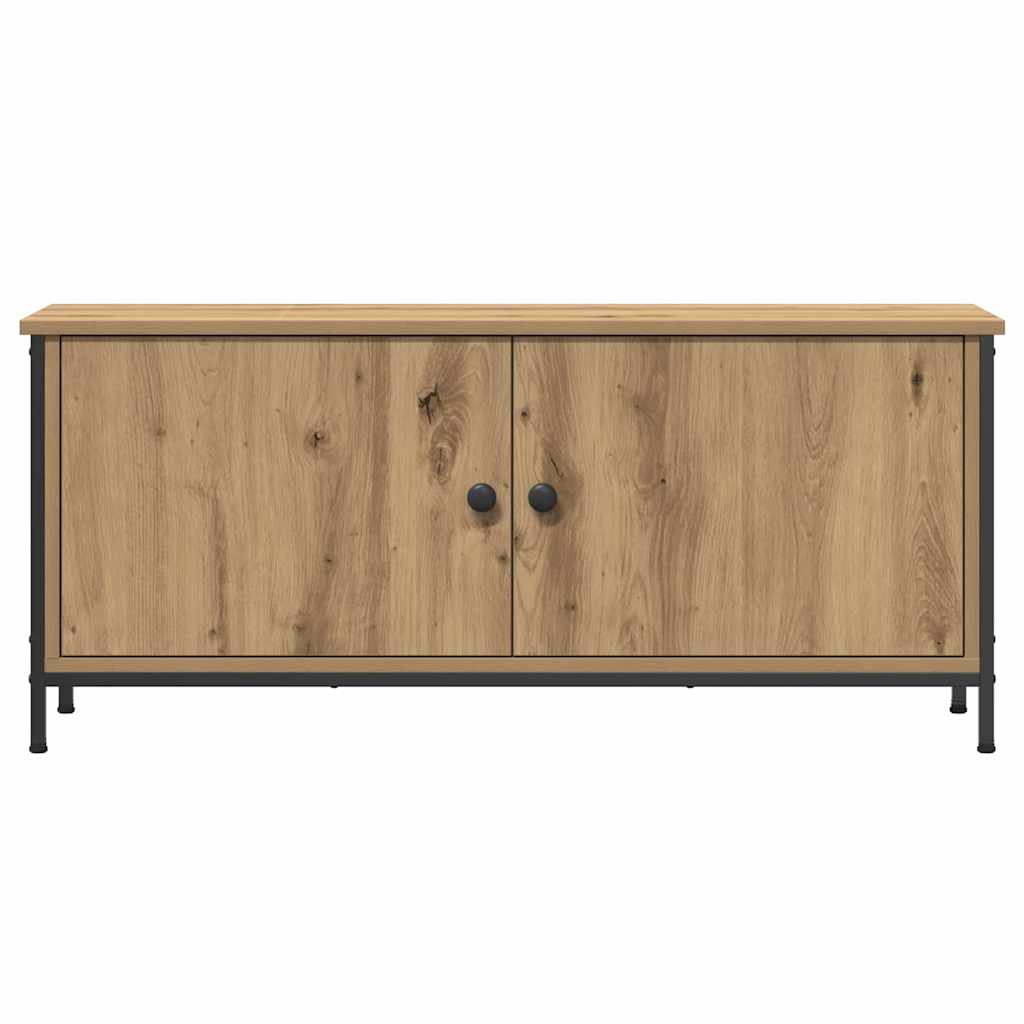 TV Cabinet in Artisan Oak Finish 100 x 35 x 45 cm Particleboard