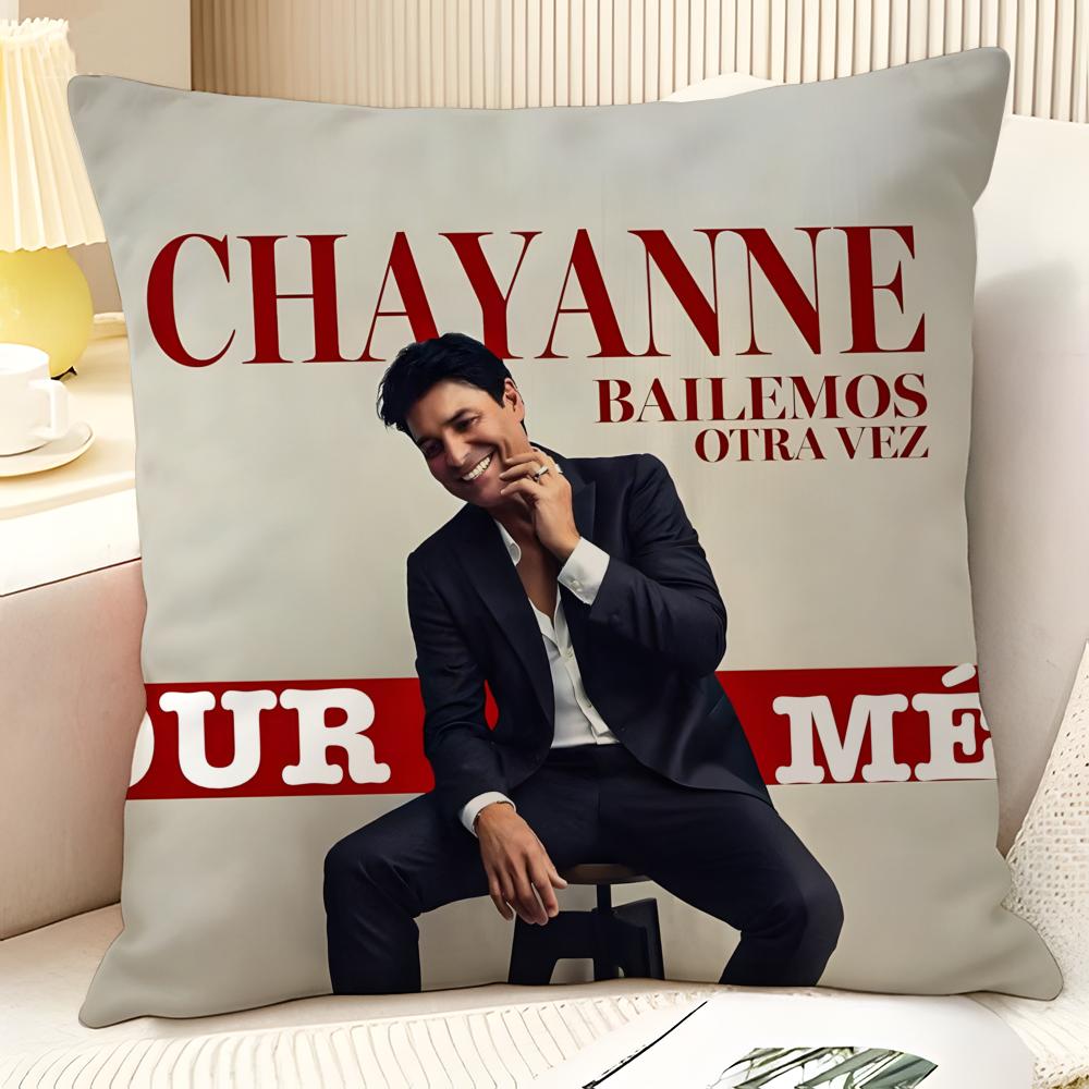 Latin Pop Music C-Chayanne 1 Pillow Case Natural Linen Organic Fabric Double-Sided Printing Sofa Home Decor Gift Pillow Case
