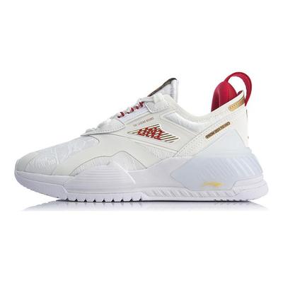 Li Ning 001 T2000 Wear Resistant And Lightweight Low Top Running Shoes Women's White Red AGLQ002-6