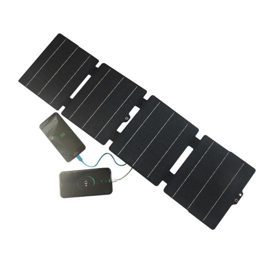 25W Solar Panel Phone Charger IPX6 Waterproof Overvoltage Protection Foldable Design Universal Portable Solar Panel Charger