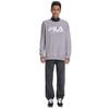 FILA Loose Fit Logo Knit Pullover Long Sleeve Sweatshirt Unisex sweatshirt Light-Purple F11U249201F-VT