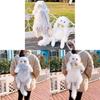Plush Cat Backpack With Flowers And Bows Decorations For Girls And Kids