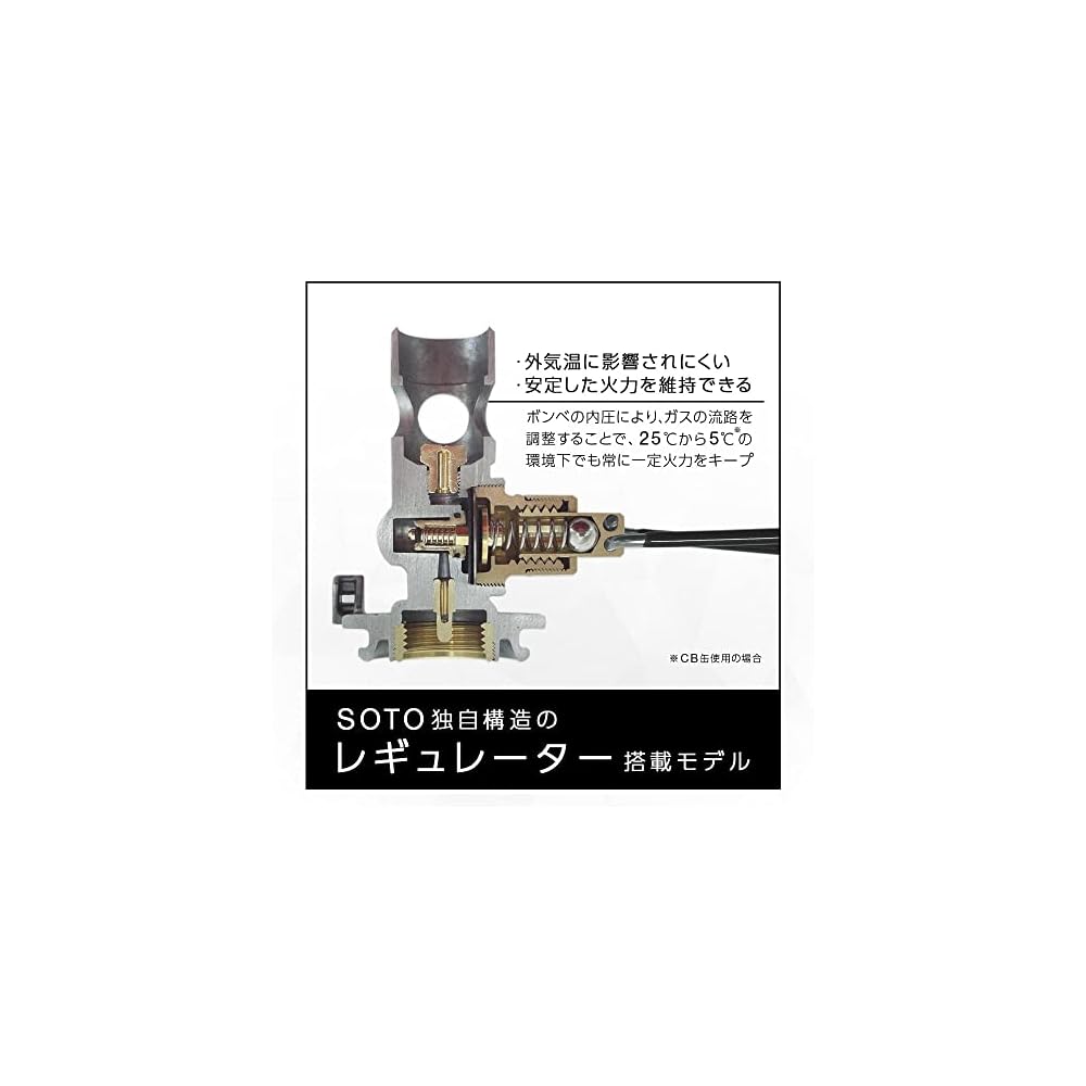 SOTO ST-310 Silver Portable Regulator Stove Lightweight Compact Design