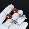 Natural Carnelian Gemstone Antique Earrings 925 Sterling Silver Earring, Boho Silver Jewelry Dangle Earrings, Gifts For Party Wear Gifts For Her