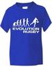 Evolution of Rugby School Sport Kids Boys Girls T-shirt Tops Tees Unisex Birthday Gift Age 1-13
