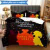 Halloween witch 3pcs K-pop music group Bedding set,Ideal for Bedroom, Dormitory,Including Duvet Cover And 2pcs Pillowcases,Fan gifts