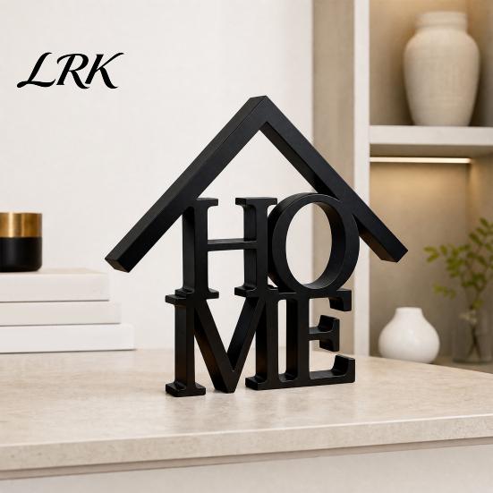 Tabletop Letter Sign 3D Printed Home Table Sign, Modern Freestanding Decorative Word Housewarming Gift for New