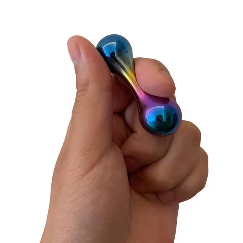 Adult Knucklebone Titanium Alloy Bone Fingertip Toy Finger Limit Motor Skills Edc Anti Stress Adhd Anxiety Relieving Toy