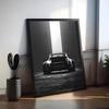 Black white Luxury Sports Car  Painting Calligraphy Premium Cotton Canvas Wall Art Poster HD Scratch Resistant Perfect Gift