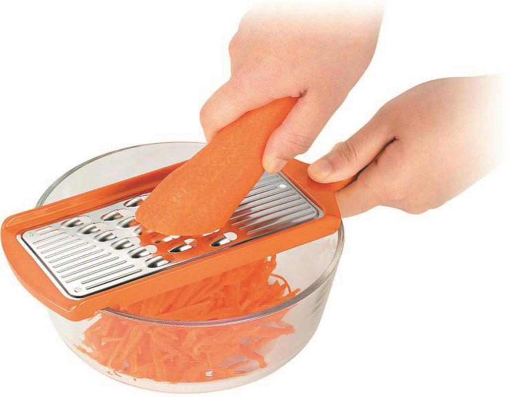 Shimomura Kogyo Full Veggie Thick Dishwasher Made in Niigata 268 x 90 x 14 mm Shredder, Safe, FSF-01, Tsubame-Sanjo, Prefecture, Orange,