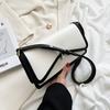 French Niche Design Color Contrast All-Match Crossbody Bag Women  New Light Luxury Fashion Square Bags Texture Shoulder Pack